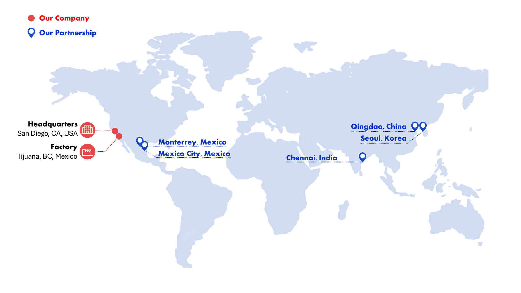 Polylex global network with company and partnership locations